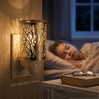 Brûleur d'arômes électrique en métal, écologique, très parfumé, lampe de nuit d'aromathérapie, multi-prises, montage mural, moderne, certifié CE