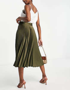 <span class=keywords><strong>Jupe</strong></span> longue pour femme en satin plissé froissé, nouvelle mode, vente chaude, haute qualité - Product Image 2