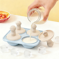 Moule à glaçons en silicone sans BPA, écologique, pour sucettes glacées et bâtonnets de crème glacée