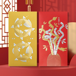 Nouvel An chinois 2026, paquet rouge du Nouvel An du Cheval, bénédiction <span class=keywords><strong>Hongbao</strong></span>, estampage à chaud personnalisé, nouvelle enveloppe rouge du Nouvel An chinois - Product Image 4