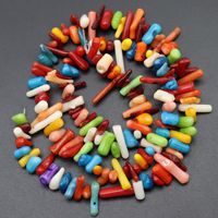 Perles d'espacement de corail de bambou de mer naturelle en gros d'usine pour bijoux à bricoler soi-même pour colliers et bracelets