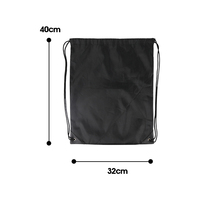 Sac à dos personnalisé en polyester imperméable avec cordon de serrage, bandoulière et logo