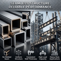 Tube rectangulaire soudé en acier au carbone aux dimensions uniformes pour la fabrication de machines et les commandes d'ingénierie