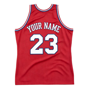 Maillot de basket Healy Classic Passion Red à col en V, 100 % polyester, anti-transpiration, pour homme, idéal pour les matchs - Product Image 2