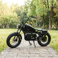 Scooter Eléctrico de Dos Ruedas de Aleación de Aluminio de 48V 1500W con Batería de Litio Extraíble de 60AH, Suspensión Completa y Alcance de 120 km