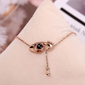 100 lingue I Love You di Proiezione In Acciaio Inox Minimalista Collana Dei Monili - Product Image 2