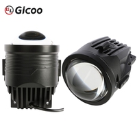 Nuevo Proyector LED Tricolor de 12V 120W 3.0 Pulgadas 6000K 20000LM con Lente, IP67 Impermeable, de Aluminio, para Faros Delanteros de Coche, Luz Alta/Baja