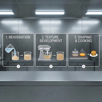 Vente directe usine : Protéine de haricot mungo non-OGM sans gluten 20kg – Enrichisseur nutritionnel pour burgers végétaliens