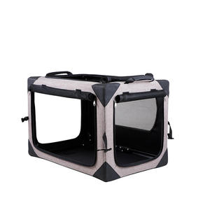 Sıcak satış taşınabilir colapstainless paslanmaz köpek kafesi katlanabilir küçük boy kapalı kedi köpek köpekler kediler için evcil hayvan kafesi - Product Image 6