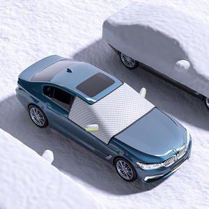 Couverture de pare-brise de voiture en aluminium, épaisse, à clipser, anti-neige et anti-givre pour la protection hivernale du pare-brise - Product Image 1