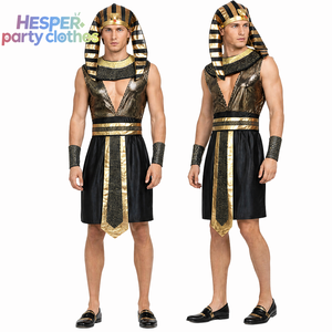 Disfraces de Faraón Egipcio HESPER para Halloween, Trajes de Poliéster Unisex para Adultos, Personalizables, para Festivales y Actuaciones - Product Image 1