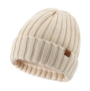 BSCI OEM nhà máy unisex Mũ mùa đông ấm thả Beanie đan mũ với lót - Product Image 1