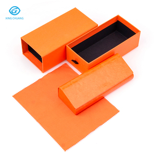 É<span class=keywords><strong>tui</strong></span> de luxe personnalisé avec logo, en PU, pour lunettes de soleil et de vue, avec chiffon de nettoyage et coffret d'emballage sur mesure - Product Image 3