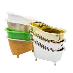 Mini <span class=keywords><strong>baignoire</strong></span> en plastique doré avec écran couleur pour emballage de shampooing, Offre Spéciale - Product Image 2