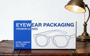 High-End Eyewear <b>Packaging</b> Box Made of Thick White Cardboard with Eco-Friendly Custom Size & Magnetic Closure - Product Image 1