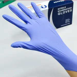 Heartmed I-GLOVES tek kullanımlık saf nitril glovees tozsuz muayene 9 inç 12 inç nitril glovees mevcut