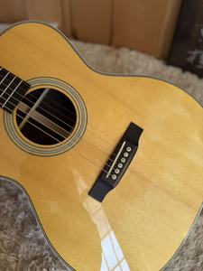 Gitar Akustik Solid Berkualitas Tinggi <span class=keywords><strong>40</strong></span> Inch OM Body Buatan Tangan dengan Kayu Spruce dan Rosewood Solid Cocok untuk Pertunjukan - Product Image 6