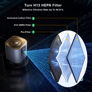 <span class=keywords><strong>Purificateur</strong></span> <span class=keywords><strong>d</strong></span>'<span class=keywords><strong>air</strong></span> OEM intelligent, petit et compact, avec commande Wi-Fi, double ventilateur, fonctionnement silencieux, filtre 3 en 1 H12 H13 pour <span class=keywords><strong>petite</strong></span> pièce - Product Image 6