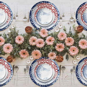 Vente en gros de vaisselle de haute qualité en porcelaine osseuse, assiette de présentation pour décoration de plat de fête, banquet, mariage - Product Image 2