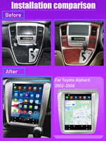 Reproductor Multimedia Estéreo para Auto YANAV de 256 GB con Android 13, Pantalla de 10.4 Pulgadas, 8 Núcleos, Navegación GPS, DSP Integrado, Alphard, 1 Año de CarPlay Inalámbrico