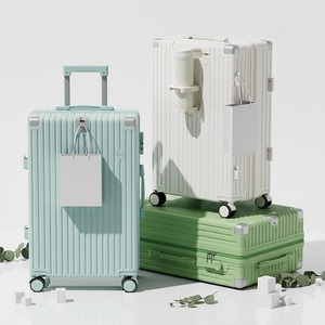Ensemble <span class=keywords><strong>de</strong></span> <span class=keywords><strong>valises</strong></span> multifonctionnelles à 4 roues, 20, 24 et 26 pouces, coque rigide, pour femme, avec logo, ensemble <span class=keywords><strong>de</strong></span> <span class=keywords><strong>valises</strong></span> cabine. - Product Image 2