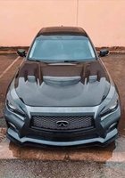 Capot moteur en fibre de carbone de style Demon V5 pour Infiniti Q50, capot moteur en fibre de carbone pour Q50 2014+, personnalisé