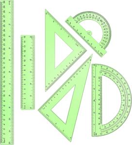 Juego de 6 Reglas de Plástico Transparentes para Matemáticas y Geometría, Herramientas de Medición para <span class=keywords><strong>la</strong></span> Escuela, Oficina y Hogar - Product Image 1