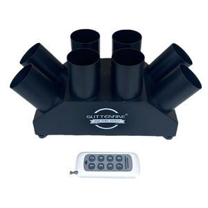 GLITTERFIRE ELT08R مروحة حديدية على شكل مروحة تحكم عن بعد بجهاز تحكم عن بعد نظام إطلاق الألعاب النارية 8 طلقات لحفل الزفاف العام الجديد عيد الميلاد - Product Image 3