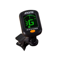 AROMA AT-01A Clip-on Guitar Tuner with CR2032 Battery Included