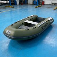 Bateau semi-rigide en aluminium de 2,5 m pour 3 personnes avec compartiment de rangement avant étanche en aluminium, bateau de luxe pour la navigation, fabriqué en Chine, faible MOQ