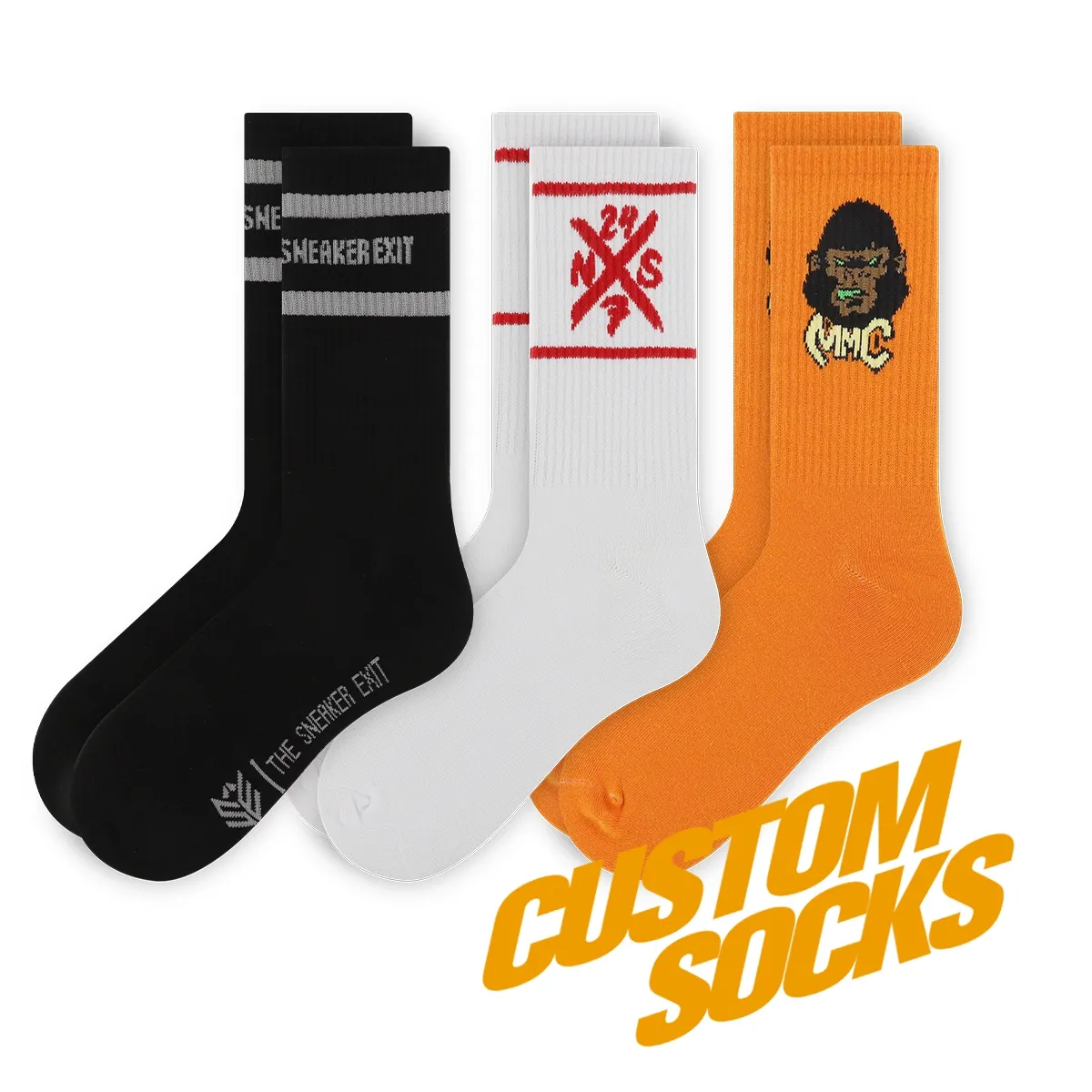 FREE DESIGN   MOCKUP custom logo elite socks customizer men custom logo sport socks