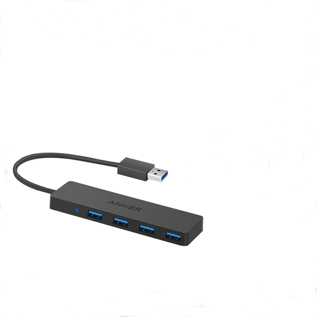 Ultra Slim 4-Port USB 3.0 Type-C Hub XY Band Anker 4-in-1 Adapter Macbook Mac Pro Black Video Output Charging Data Transfer