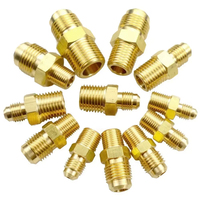 1/8 "1/4" 3/8 "1/2" 3/4 "NPT BSP femelle mâle 1/8 3/16 1/4 5/16 3/8 1/2 pouces-SAE Flare Tube laiton raccord de tuyau climatiseur