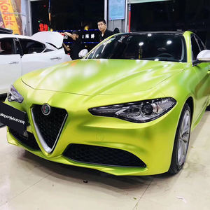 Film de protection pour voiture Wrapmaster 5*56ft, PVC satiné métallique vert citron, vinyle anti-rayures et anti-UV, film changeant de couleur en gros - Product Image 4