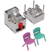 Fauteuils en plastique personnalisés OEM Chaises de salle à manger en rotin Fournisseur de moulage par injection de plastique de haute précision