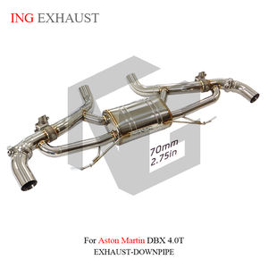 Soupape d'échappement en acier inoxydable ING, silencieux Catback pour Aston <span class=keywords><strong>Martin</strong></span> DBX 4.0 avec tuyau d'échappement de haute qualité, pièces de performance automobile - Product Image 3