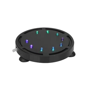 Luz colorida e função de bolhas de ar adicionam oxigênio ao tanque de peixes, aquário de plástico para aquicultura. - Product Image 1