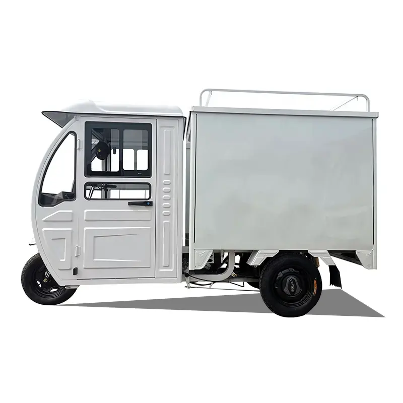 SAIGE COC Cabine Boîte 72V 58Ah Plomb Acide Batterie Au Lithium 25 KM/H 45 km/h EEC Électrique Cargo Tricycle