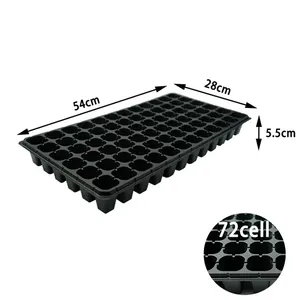 Factory Direct Sales Of Porous Greenhouse Seeds Vegetables Fruits Flowers Growth And Seedling Tray Plastic Food Tray PS/PET