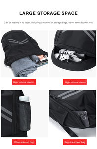 Mochila Deportiva Impermeable con Cordón, Personalizable con Logotipo, Regalo Promocional, Impresión por Sublimación, Nailon y Poliéster, con Cremallera - Product Image 3