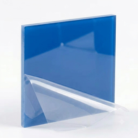 Plaque acrylique couleur bleue 1220*2440 mm, 3 mm, 12 mm, plaque de surface solide en acrylique pour lettrage publicitaire