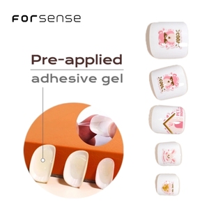 Haute qualité adulte Kawaii orteil <span class=keywords><strong>faux</strong></span> <span class=keywords><strong>ongles</strong></span> conseils fournitures dessin animé ours breloques <span class=keywords><strong>faux</strong></span> <span class=keywords><strong>ongles</strong></span> pour pied blanc Pastel rose presse sur les <span class=keywords><strong>ongles</strong></span> - Product Image 2