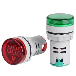 Voltmètre numérique AD101-22VMS 22mm 20-500V AC, indicateur LED mini rouge vert jaune, voyant lumineux <span class=keywords><strong>de</strong></span> panneau - Product Image 1