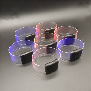 Logotipo personalizado S06 Vibrador/Control de voz/Botton <span class=keywords><strong>Coldplay</strong></span> TPU Led Pulsera para fiesta Concierto Boda Reunión - Product Image 4