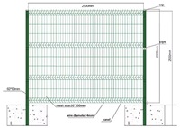 Offre Spéciale : Panneau de clôture en treillis soudé 3D, maille 50x200mm, fil de 5mm, pour clôture de sécurité industrielle, barrière périmétrique, jardin et cour