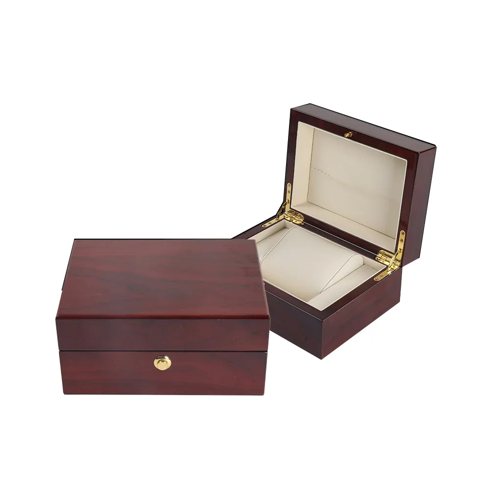 MDF watch box snap-lock clamshell watch gift case jewelry box watch storage box