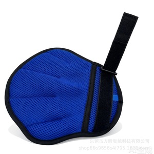 Gants de toilettage pour animaux de compagnie Fang Xin, bleus, à velcro réglable, forme coquille, pour le toilettage des chats et des chiens - Product Image 2
