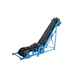 Oluklu yanak ve Cleats 5-50m uzunluk CE sertifikalı Baisheng marka ile yeni büyük açı ayarlanabilir hız bant konveyör - Product Image 5