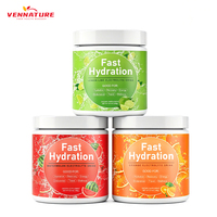 Poudre instantanée d'électrolytes avec électrolytes, vitamines et zinc, hydratation naturellement rafraîchissante, 30 portions