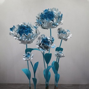 ดอกไฮเดรนเยียสีชมพูขนาดใหญ่ ดอกไม้กระดาษทำมือขนาดใหญ่พิเศษ สำหรับตกแต่งงานแต่งงาน - Product Image 4